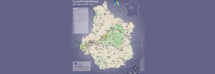 Carte touristique du Centre-Val de Loire