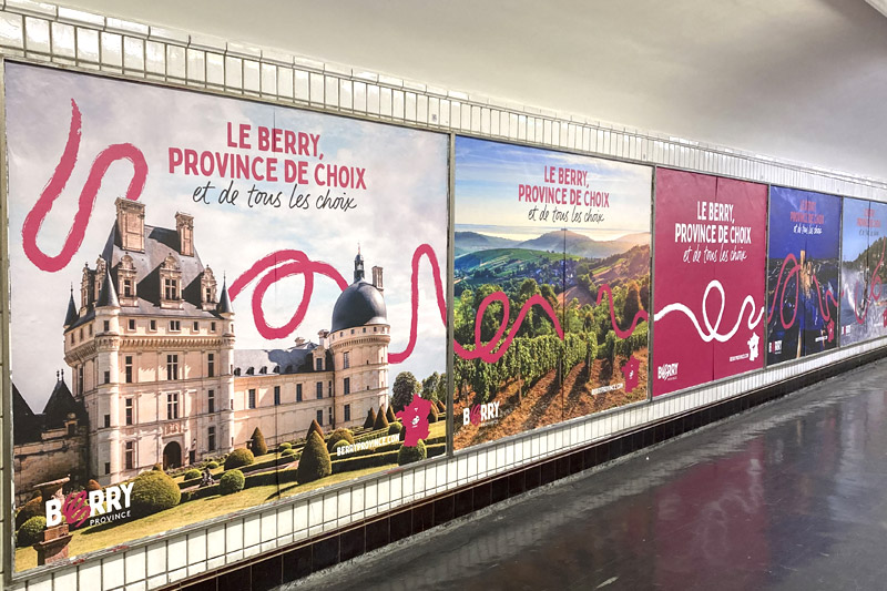 Campagne métro Berry : Le Berry, province de choix et de tous les choix