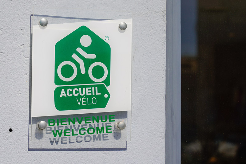 Accueil Vélo - plaque