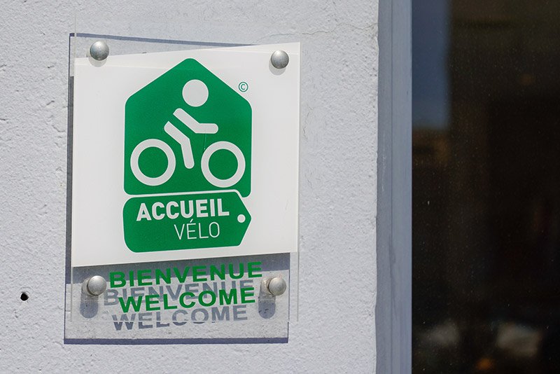 Accueil Vélo - plaque