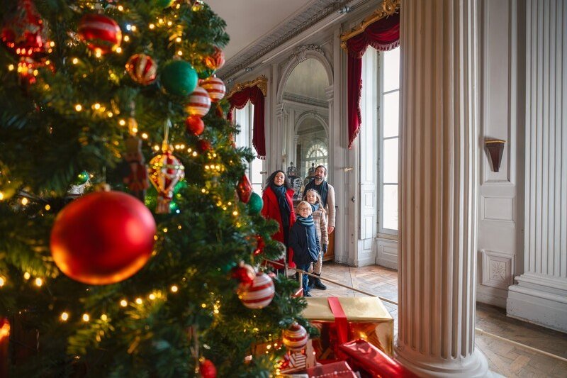 Visite en famille du château de Valençay en période de Noël