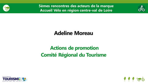 5èmes Rencontres acteurs marque Accueil Vélo - Actions de promotion