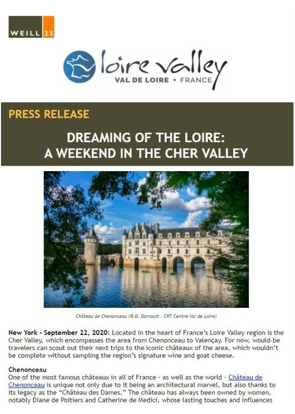 Dreaming of the Loire Valley - A weekend in the Cher Valley