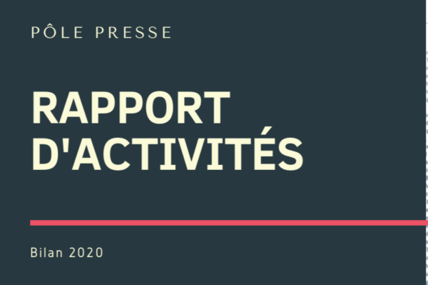 Bilan des activités presse 2020