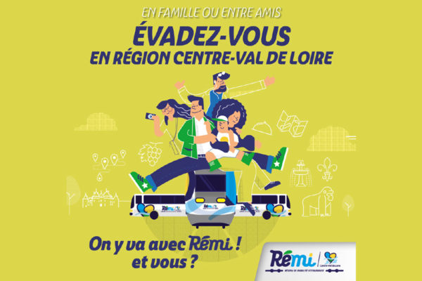 Cet été, évadez-vous sans voiture en Centre-Val de Loire avec Rémi !