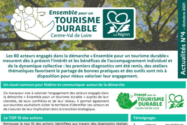 Lettre d'actualités n°4 - Tourisme durable