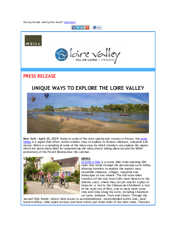 Unique Ways to Explore The Loire Valley