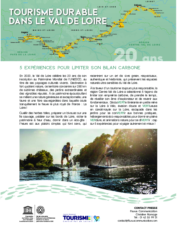 Tourisme durable dans le Val de Loire
